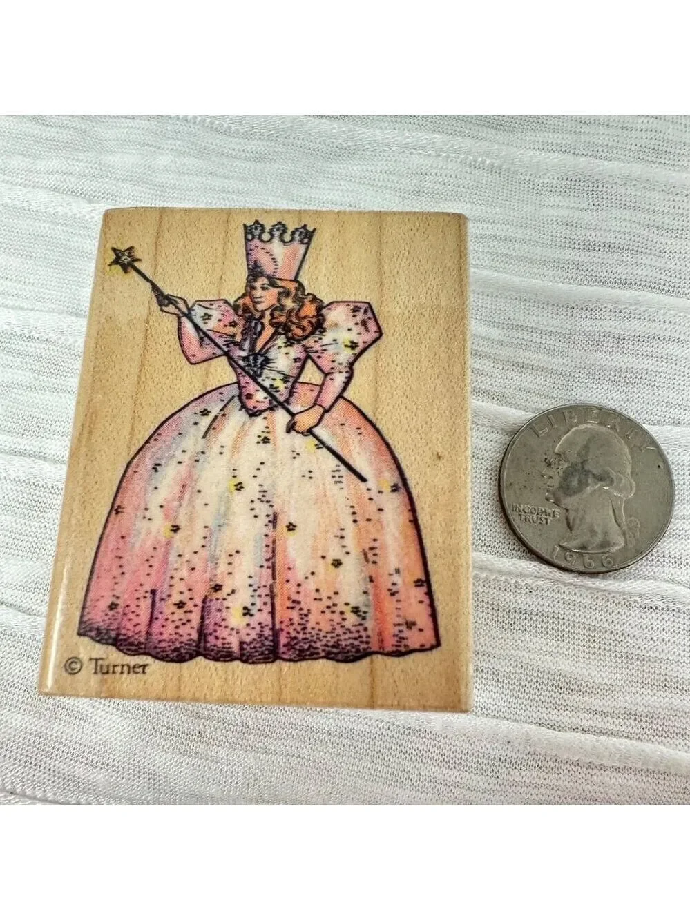 Glinda Wizard Of Oz Rubber Stamp Wood Mount 806E All Night Media Turner